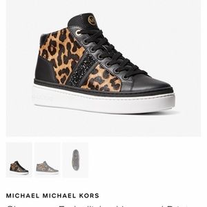 Womens size 7 micheal kors cheetah sneaker